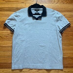 Banana Republic Gray Polo with Black Trim